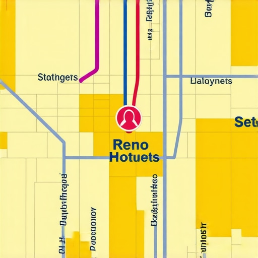 Map of Reno highlighting key business areas for local SEO