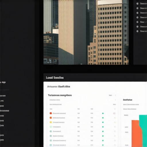 Screenshot showing local SEO tools tracking Google Maps rankings