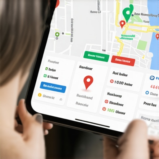 SEO analytics dashboard showing Reno map markers and performance metrics