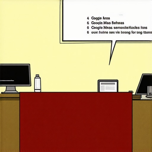 Illustration of a business owner updating their Google My Business profile to fix map visibility issues in Reno.