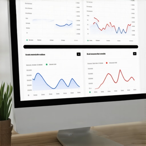 Local SEO Monitoring Dashboard Screenshot of SEO rank tracking dashboard with charts and metrics