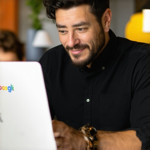 Business owner updating Google My Business profile in Nevada