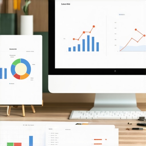 A workspace setup with SEO software monitoring Reno local search performance.